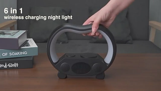 6-in-1 Wireless charger and night light